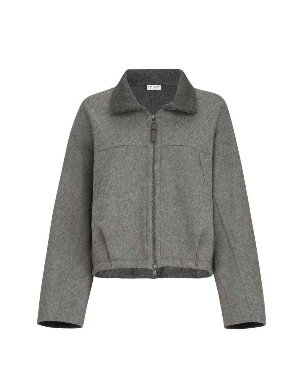 Brunello Cucinelli Gray Wool Jacket
