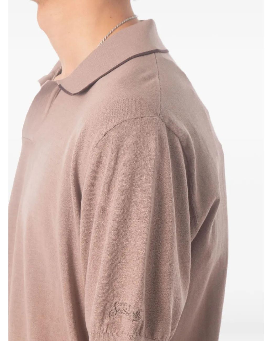 Mc2 Saint Barth Gray Polo Sloan À Manches Courtes Et Col Polo for men