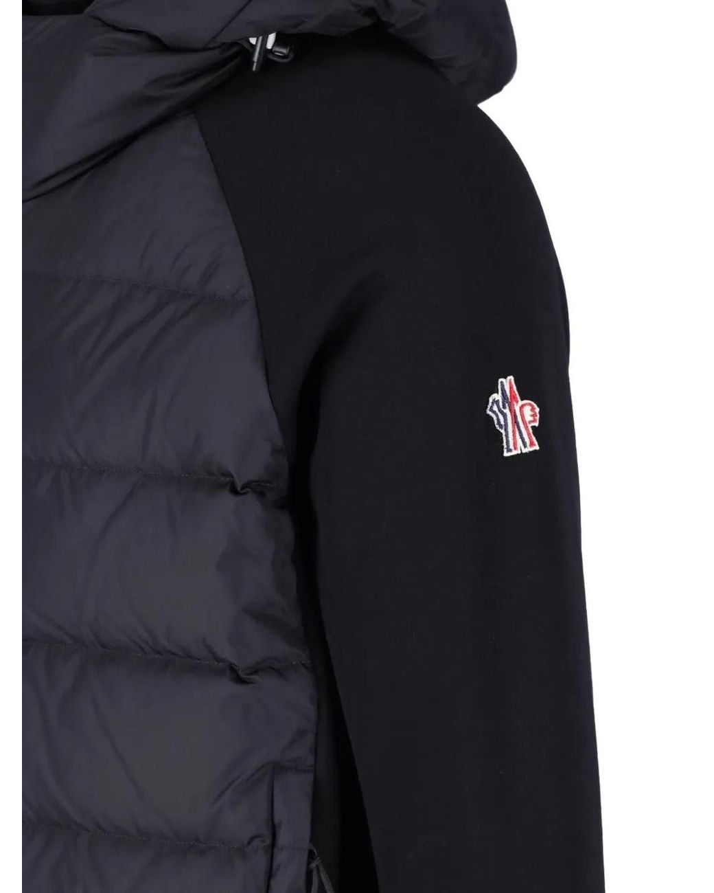Moncler Blue Padded Panel Lightweight Jacket for men