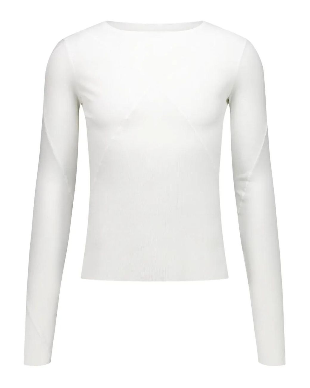 Top Blues de manga larga JORDANLUCA de color White