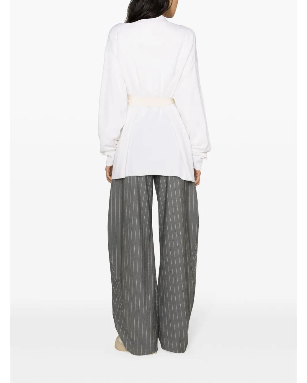 Sofie D'Hoore White Mask Belted Cardi Coat