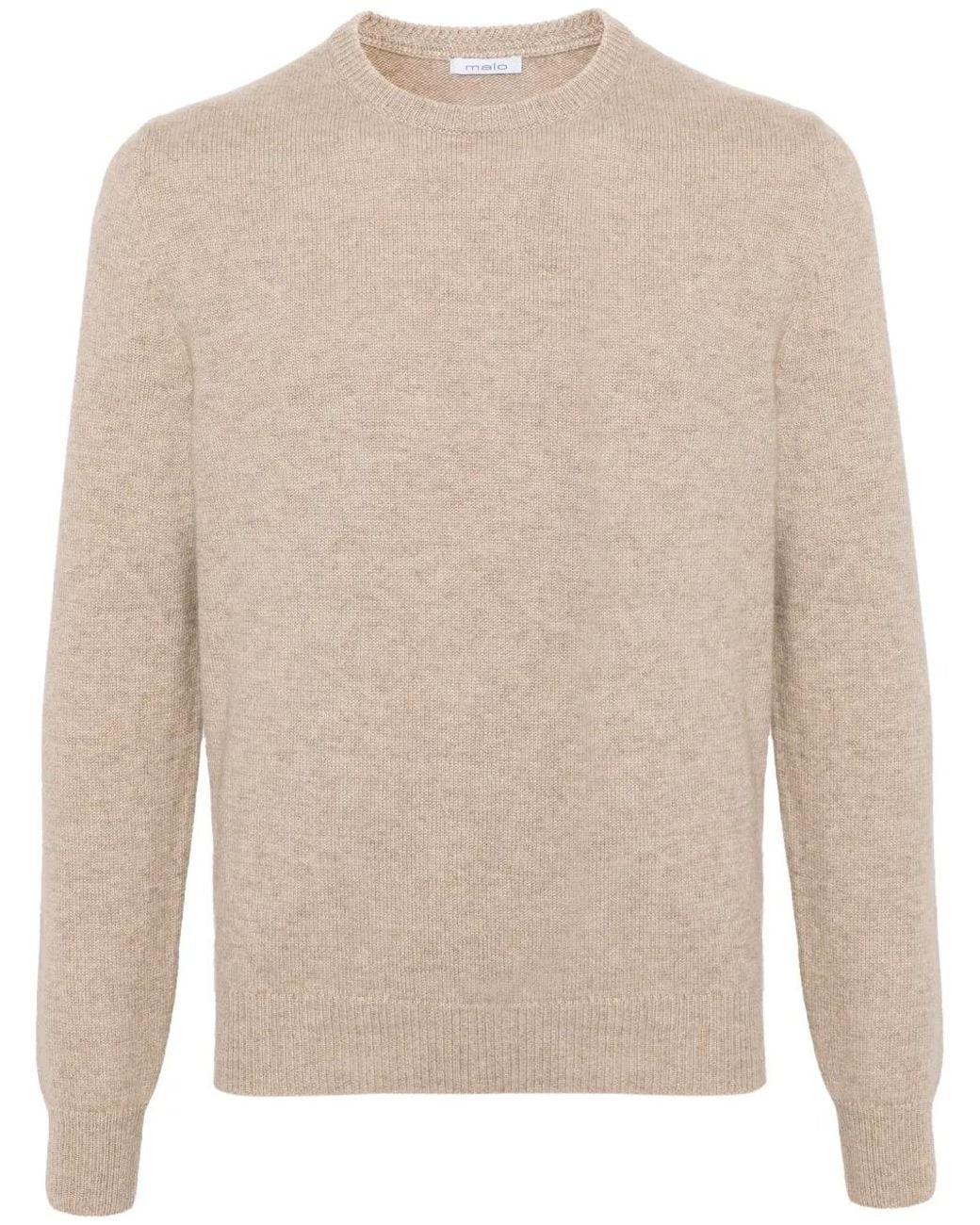 Malo Natural Cashmere Sweater for men