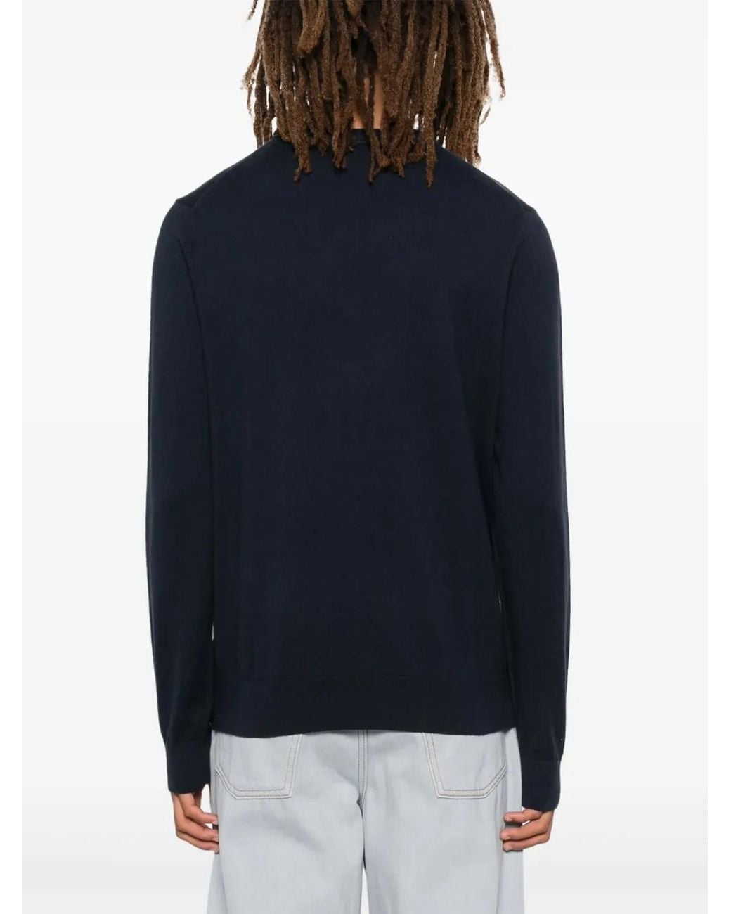 Paul Smith Blue Zebra-Logo Sweater for men