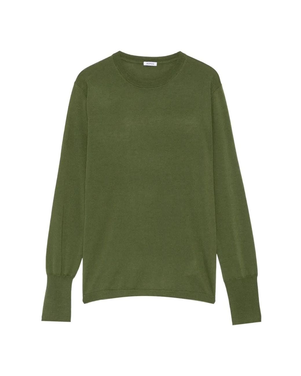 Aspesi Green Langärmeliger Pullover
