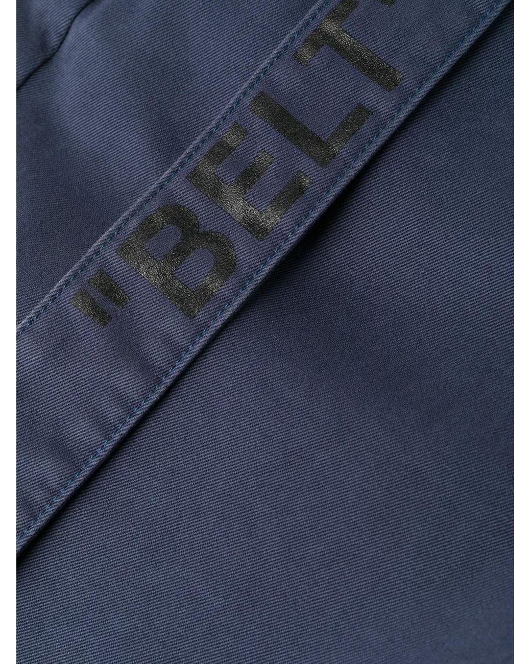 Off-White c/o Virgil Abloh Blue Straight-Leg Trousers for men