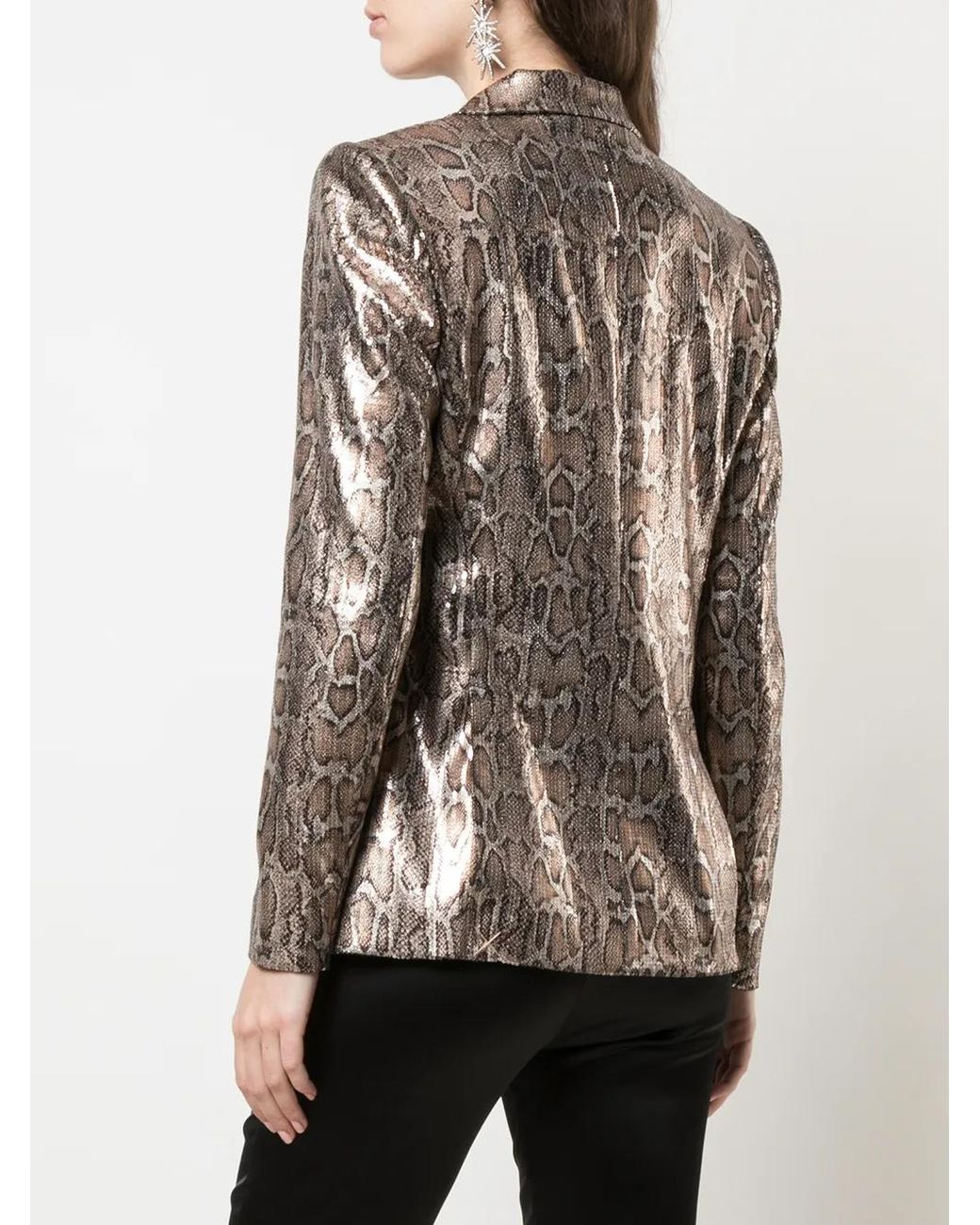 L'Agence Blazer Met Luipaardprint in het Brown