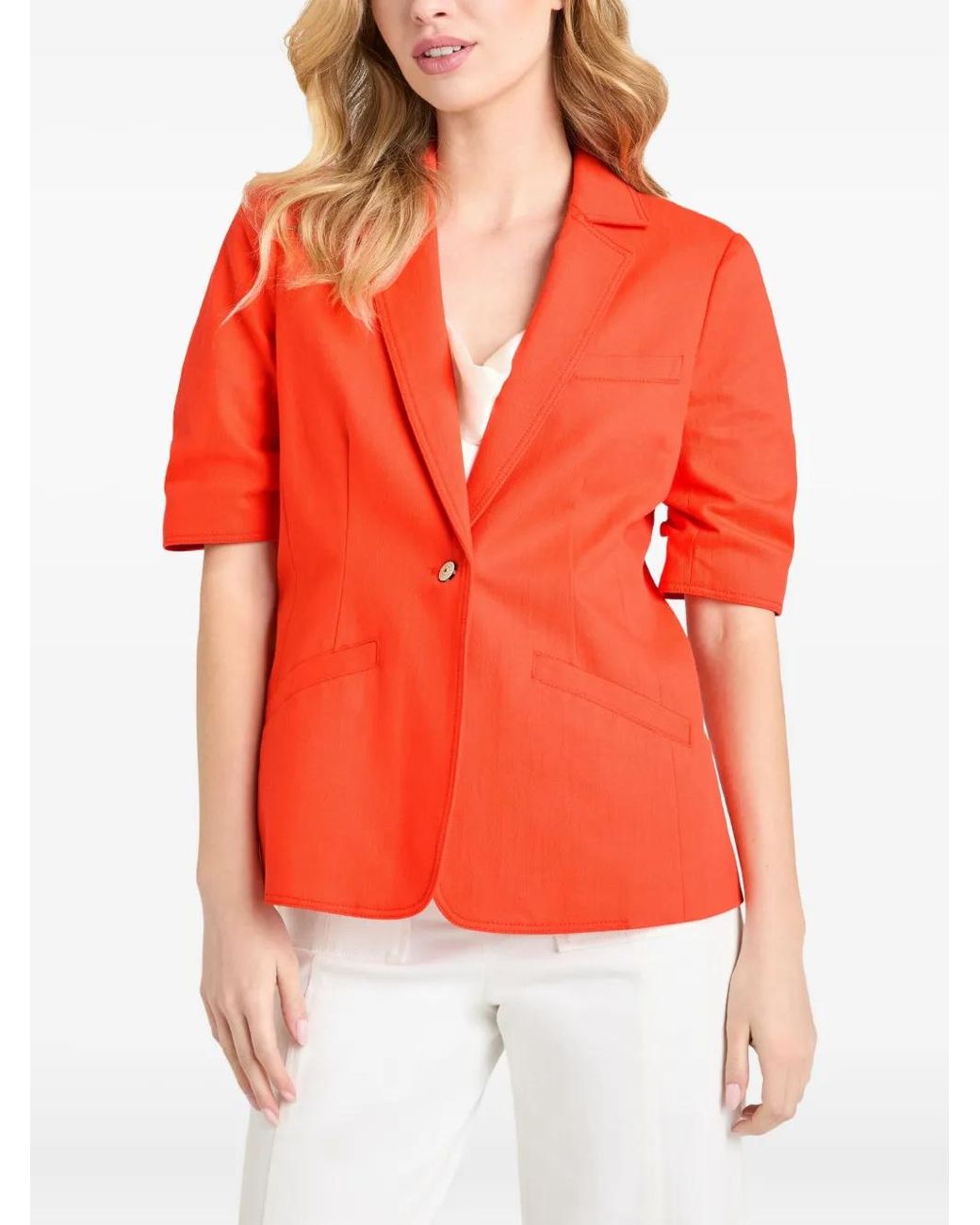 Cinq À Sept Orange Khloe Blazer