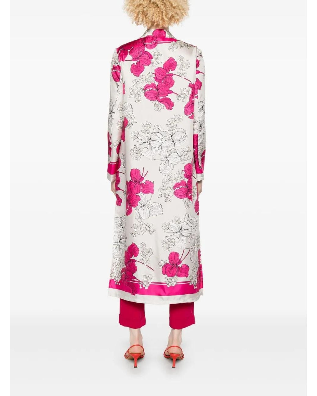 P.A.R.O.S.H. Pink Silk Coat
