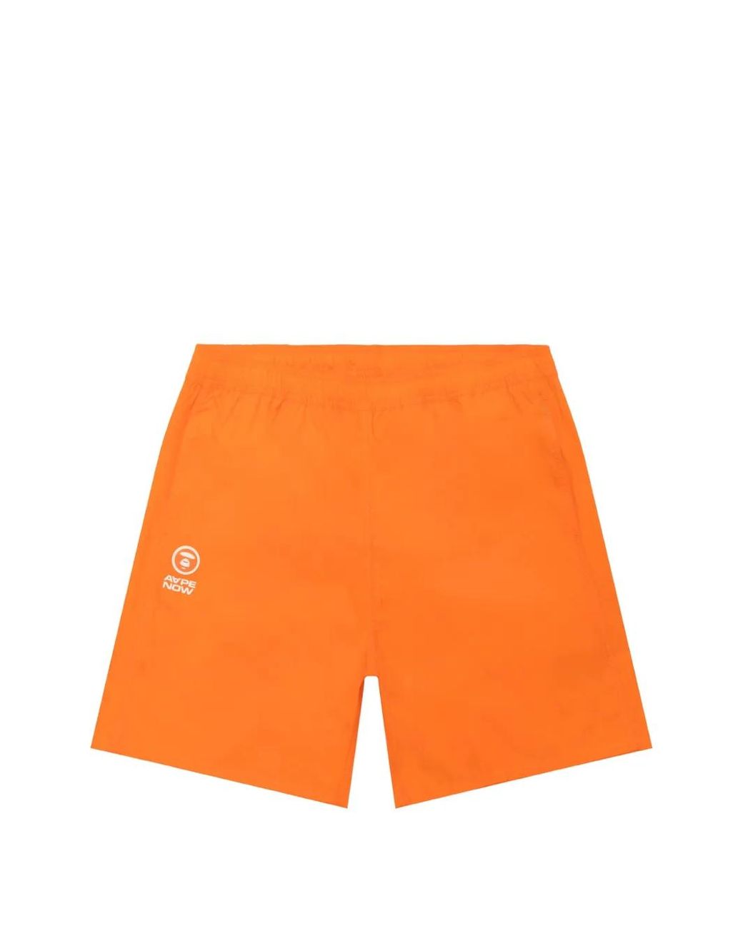 Aape By A Bathing Ape Orange Logo-Print Drawstring Shorts for men