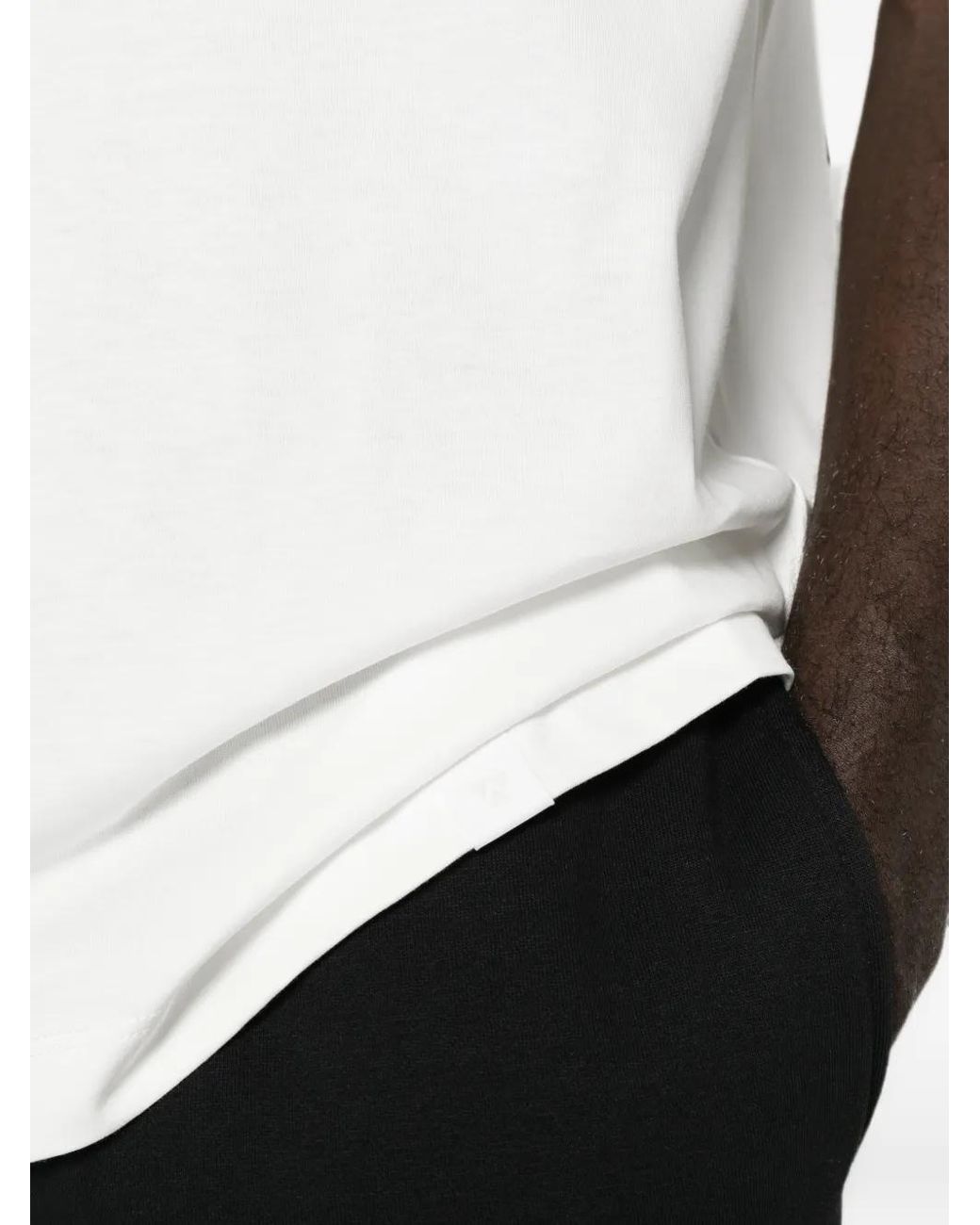 Woc White Logo-Tag T-Shirt for men