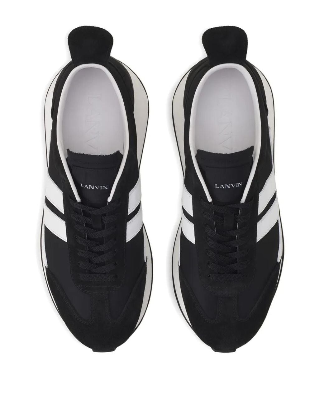 Baskets Bumpr À Empiècement Rayé Lanvin en coloris Black