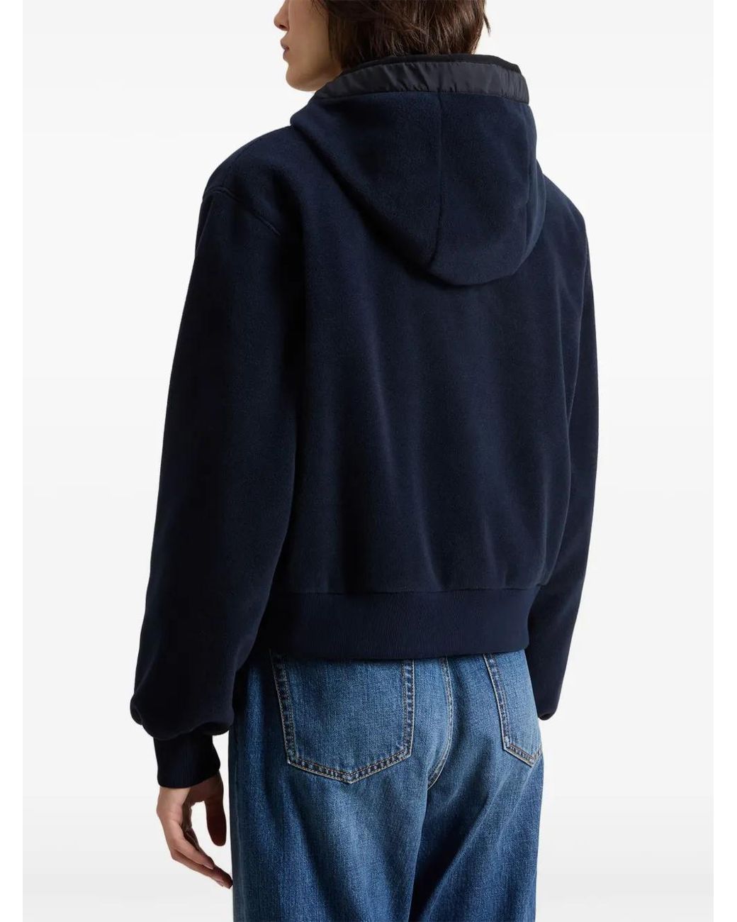 Woolrich Blue Fleece Hoodie
