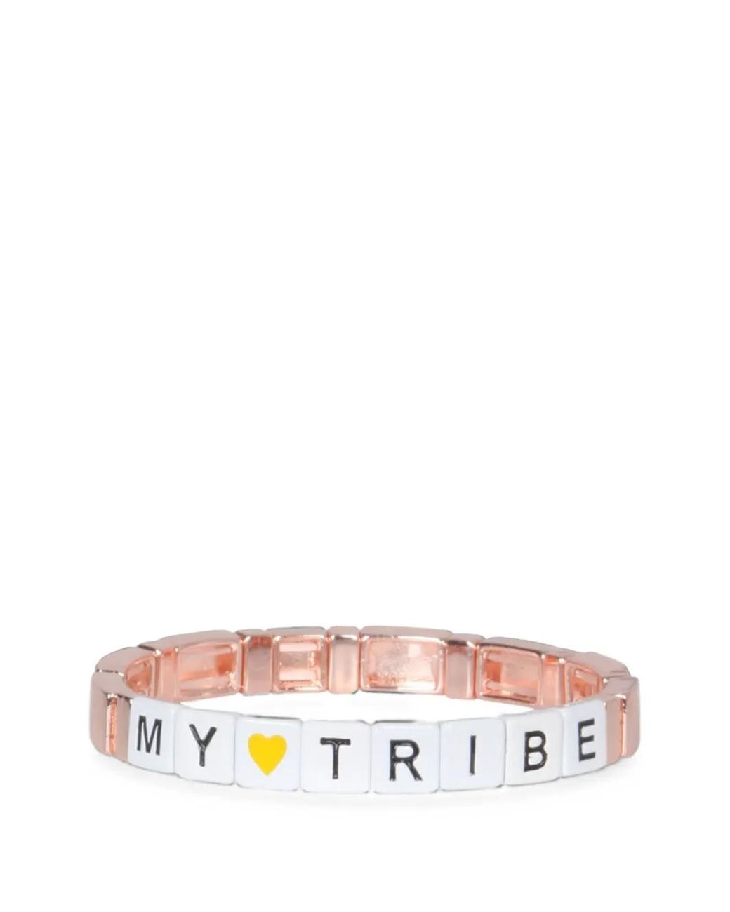 ELLA K White Block Elastic Bracelet