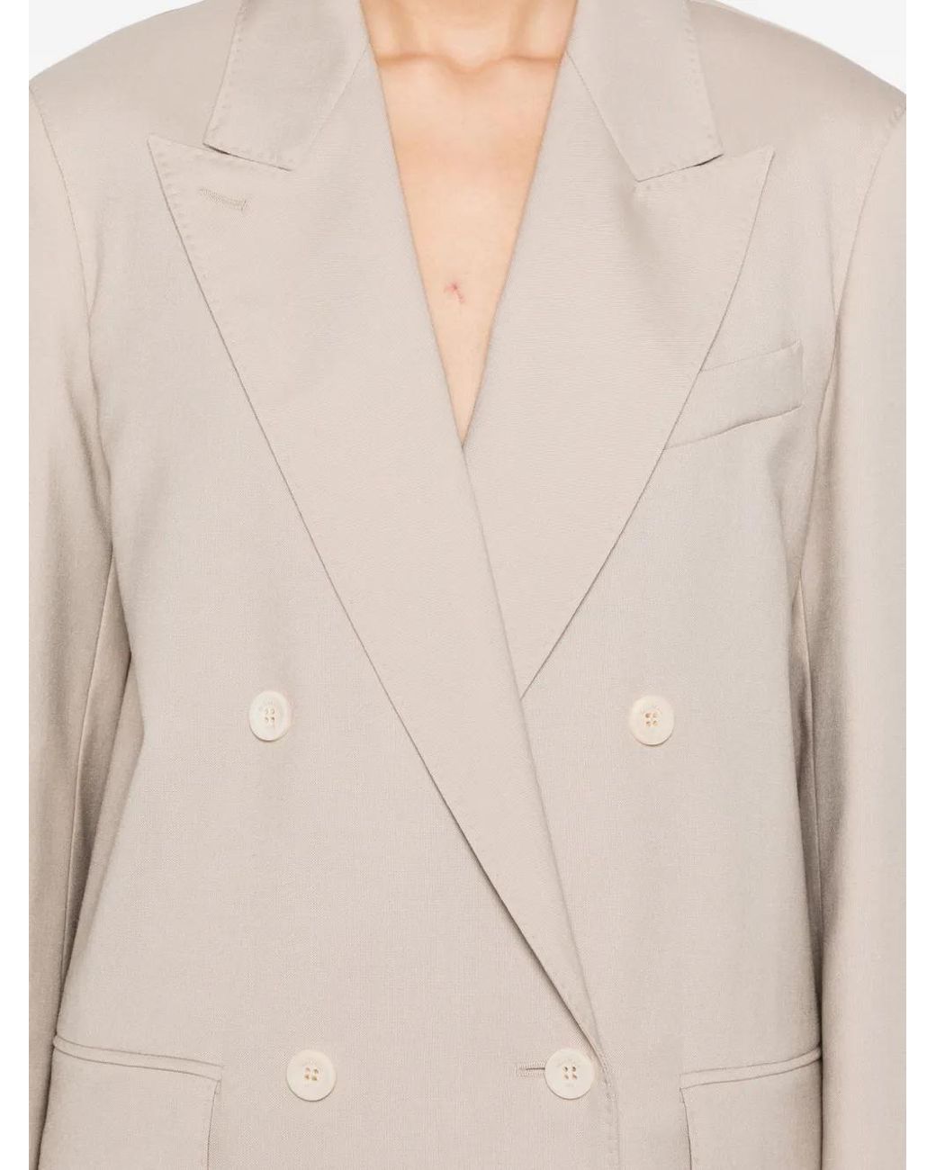 Max Mara White Doppelreihiges Sakko