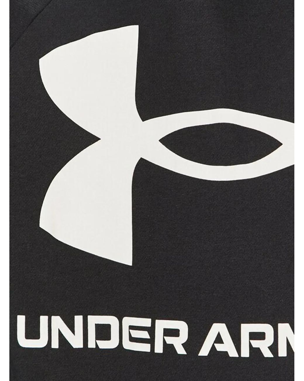 Under Armour Black Rival Logo-Print Hoodie for men