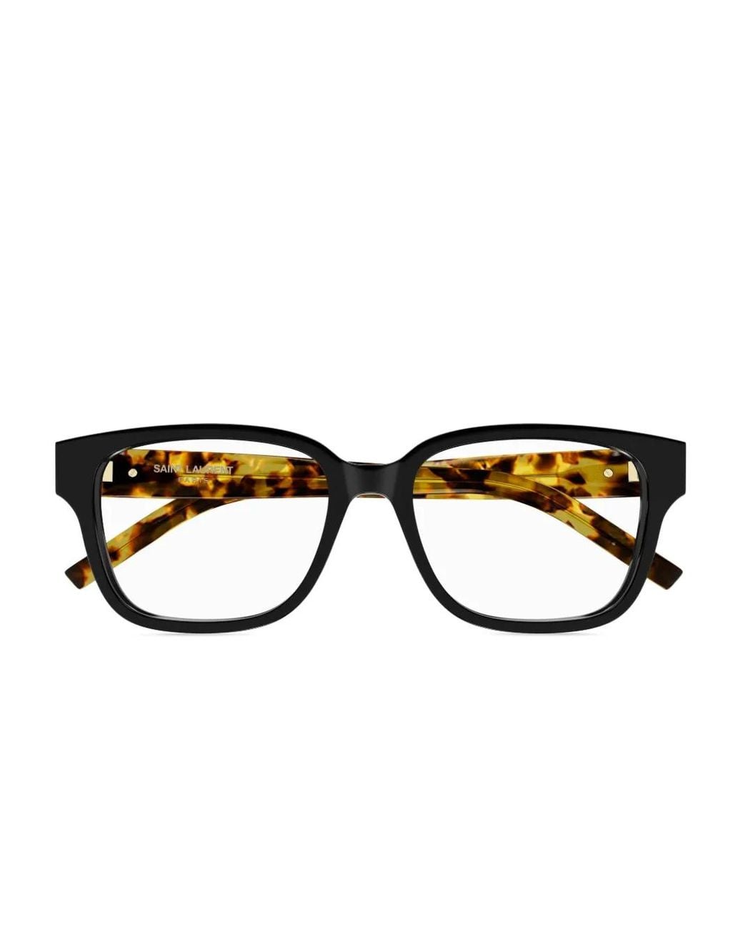 Saint Laurent Black Square-Frame Glasses