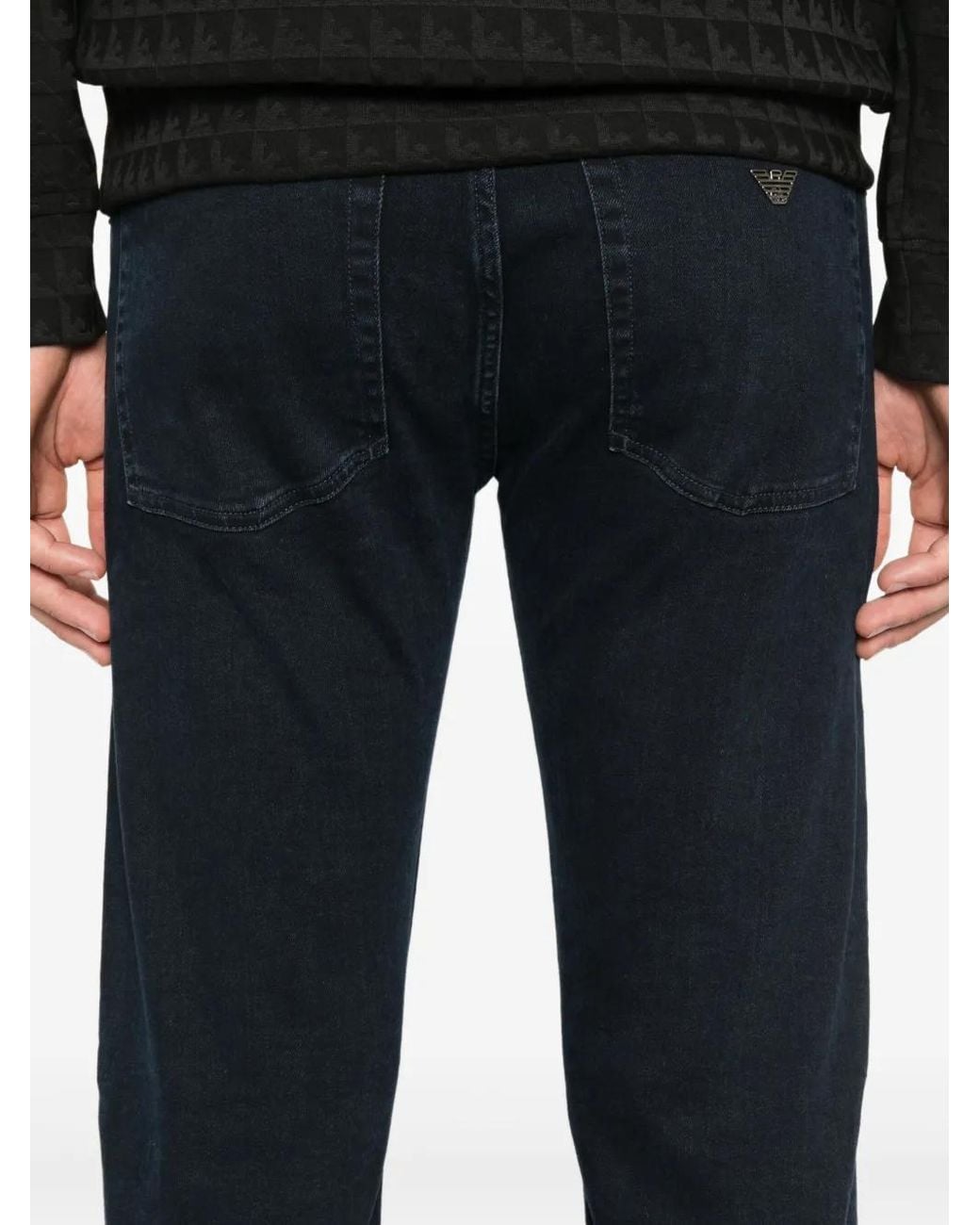 Emporio Armani Blue Denim Cotton Jeans for men