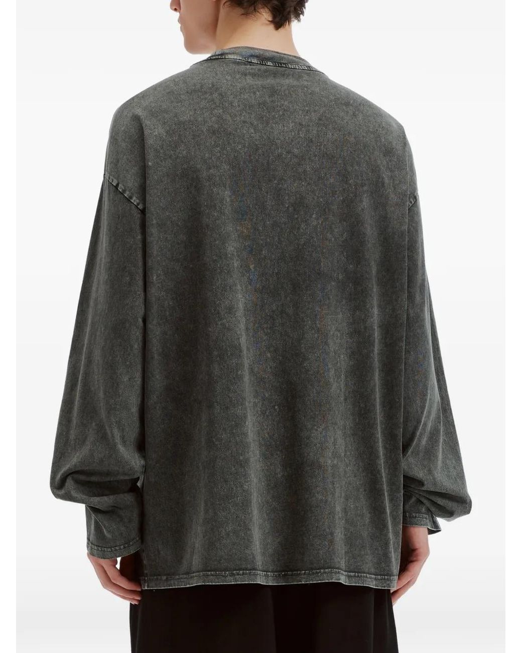 FIVE CM Black Angel-Print Long-Sleeved T-Shirt for men