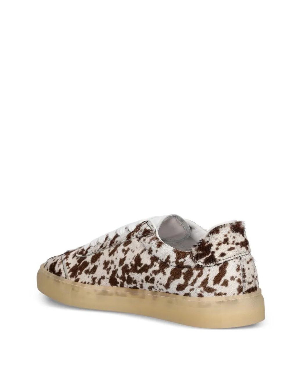 COPENHAGEN White Patterned Lace-Up Sneakers
