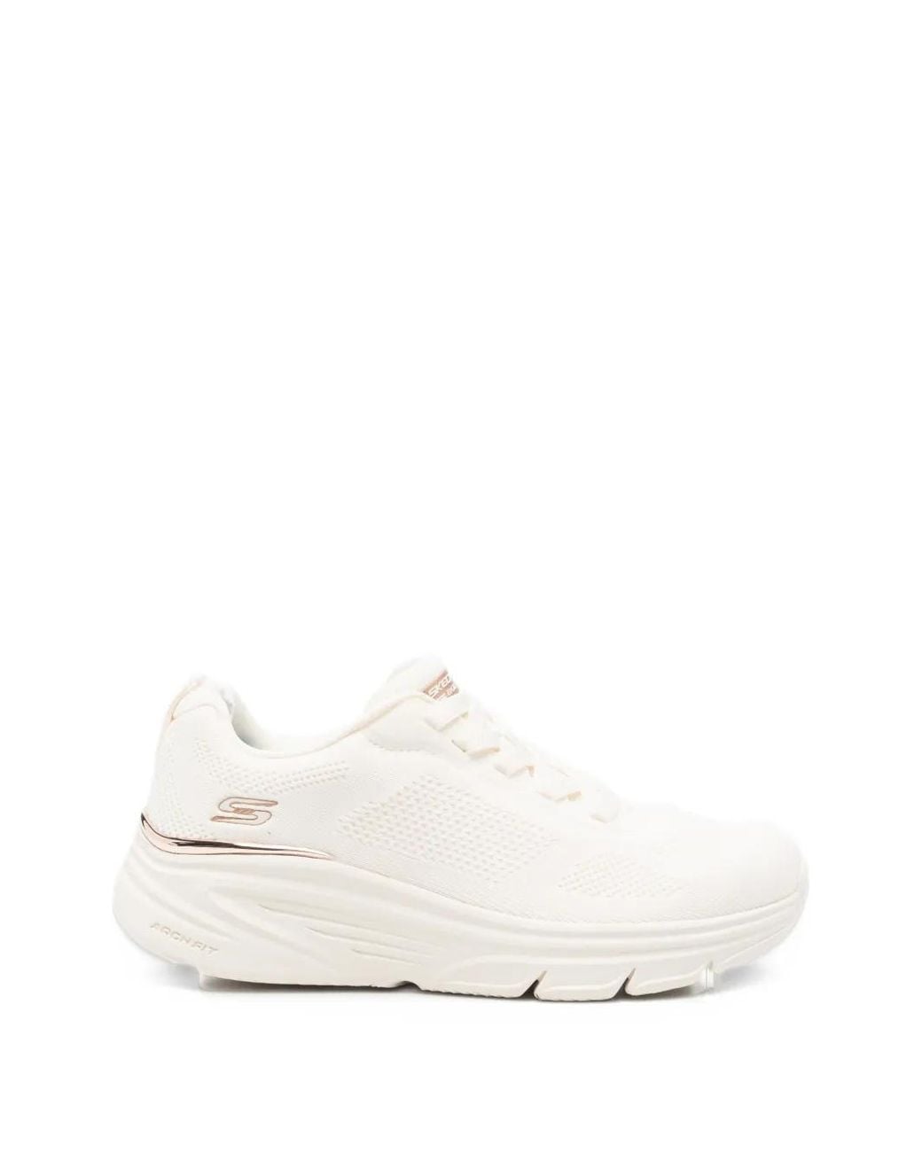 Skechers White Bobs Arch Fit Sneakers
