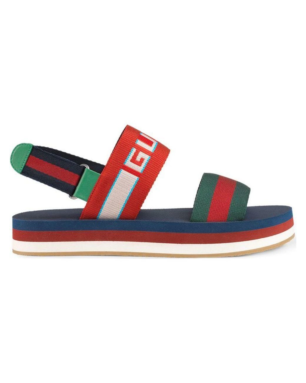 Gucci multicolor hotsell bedlam sandals