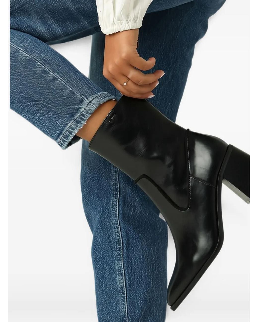 Mexx Black Stiefel Mit Blockabsatz