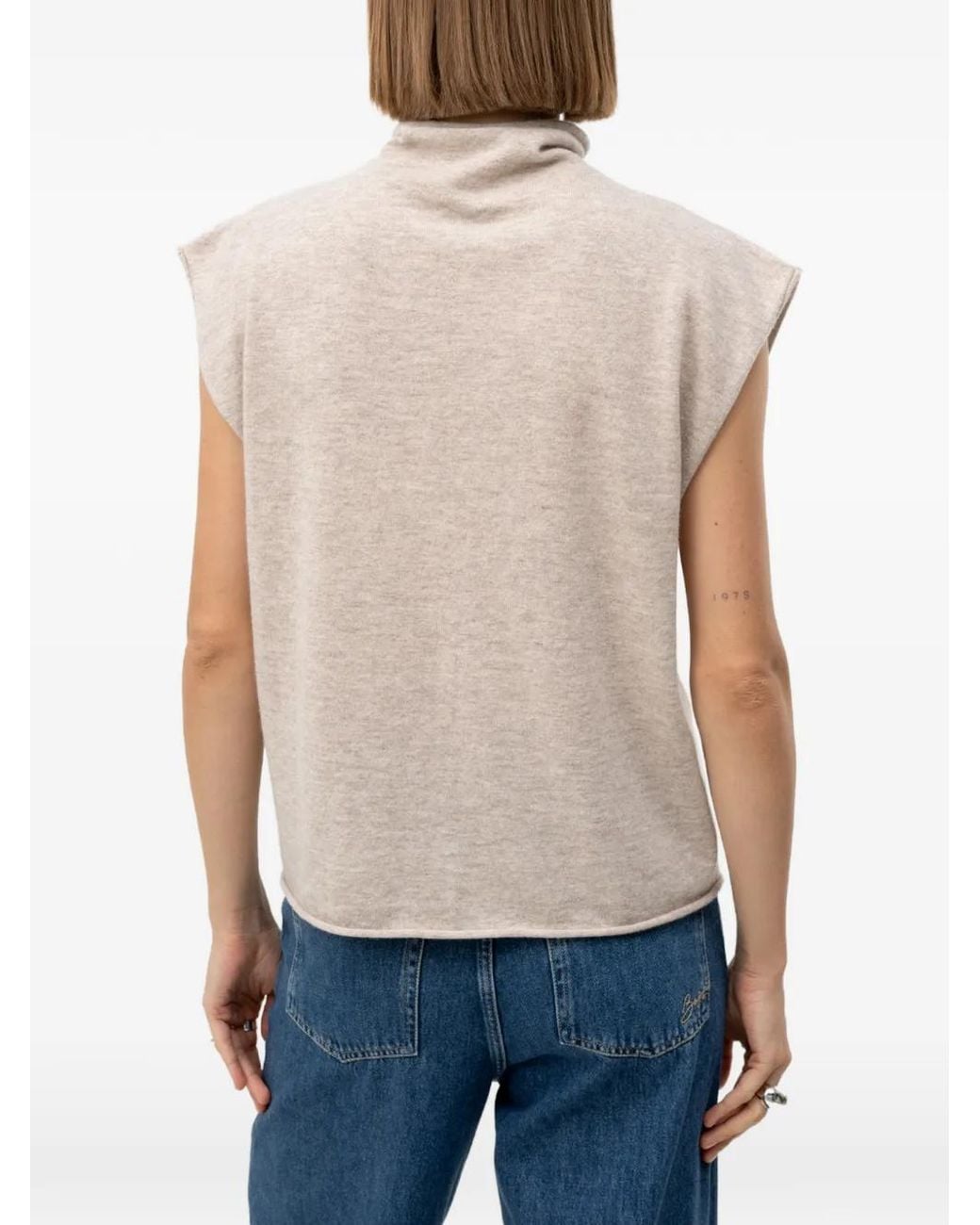 Boss Blue Half-Neck Top