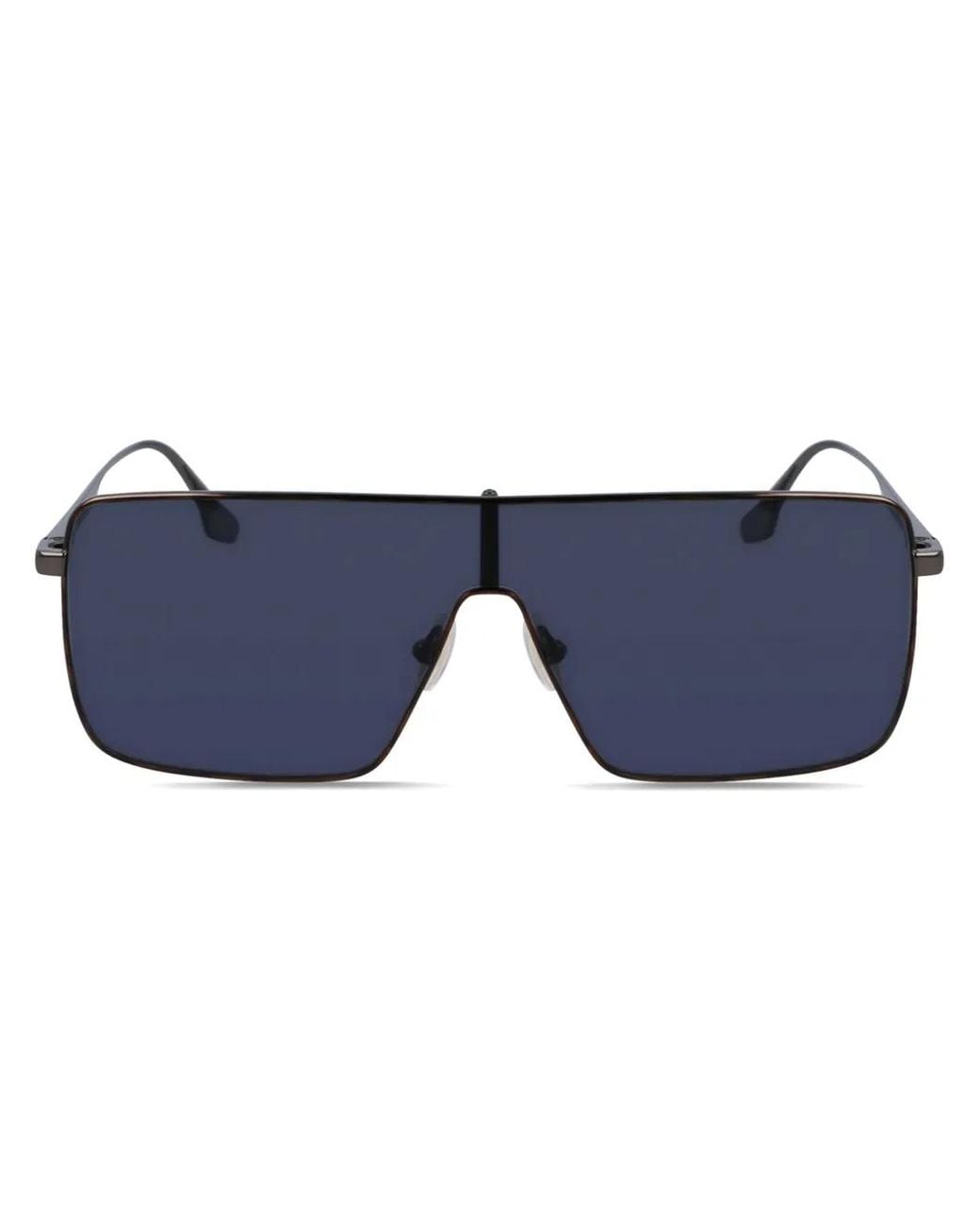 Victoria Beckham Blue Pilot-Frame Sunglasses
