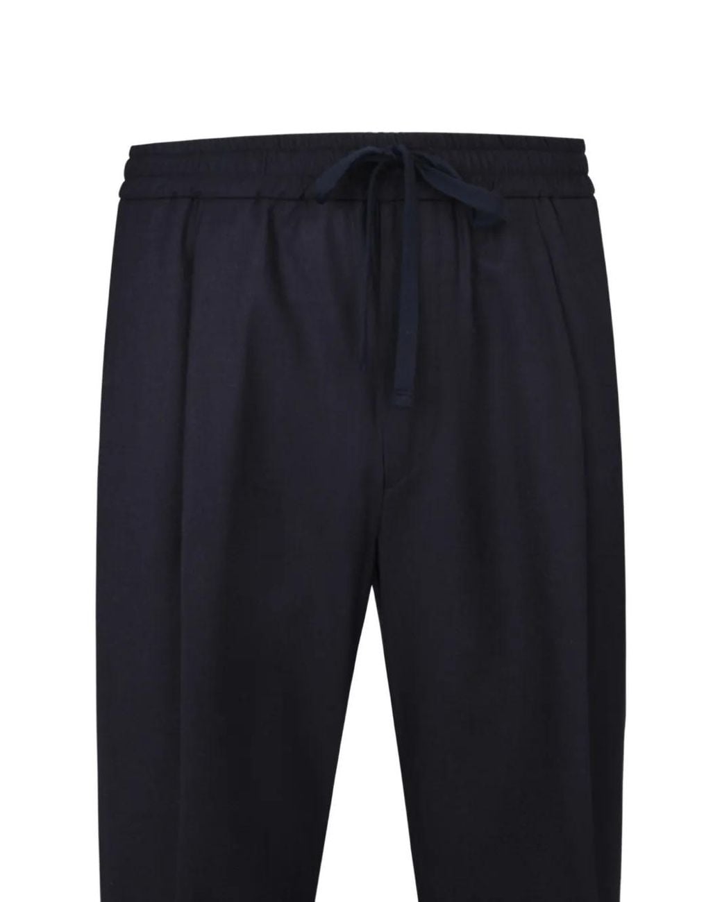 Altea Blue Drawstring Pleated Trousers for men