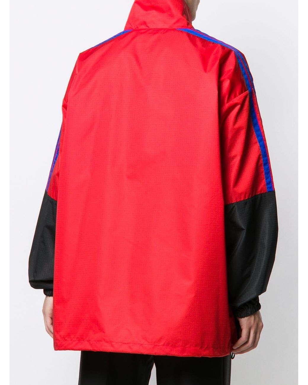 Cortavientos con logo Balenciaga de Tejido sintético de color Rojo para  hombre | Lyst