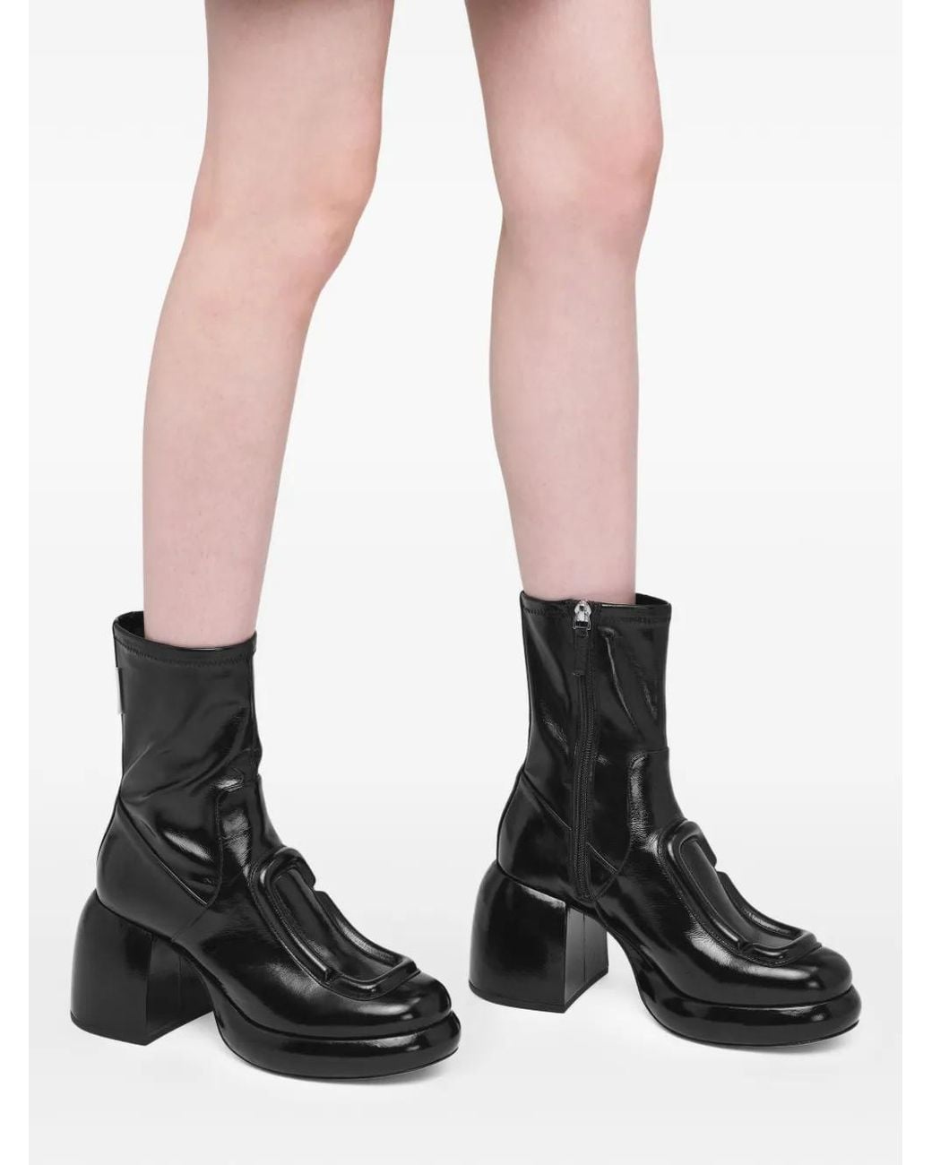 Marc Jacobs Black The Pop J Marc Ankle Boots