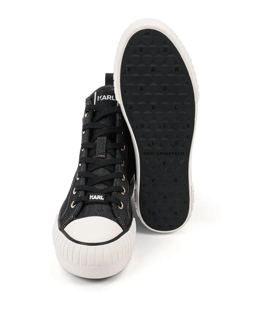 Karl Lagerfeld Black Kampus Max Nft Platform Sneakers