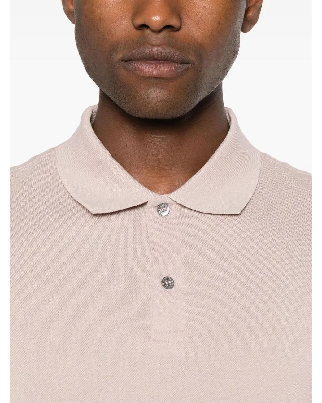 Sunspel Pink Short-Sleeve Cotton Polo Shirt for men