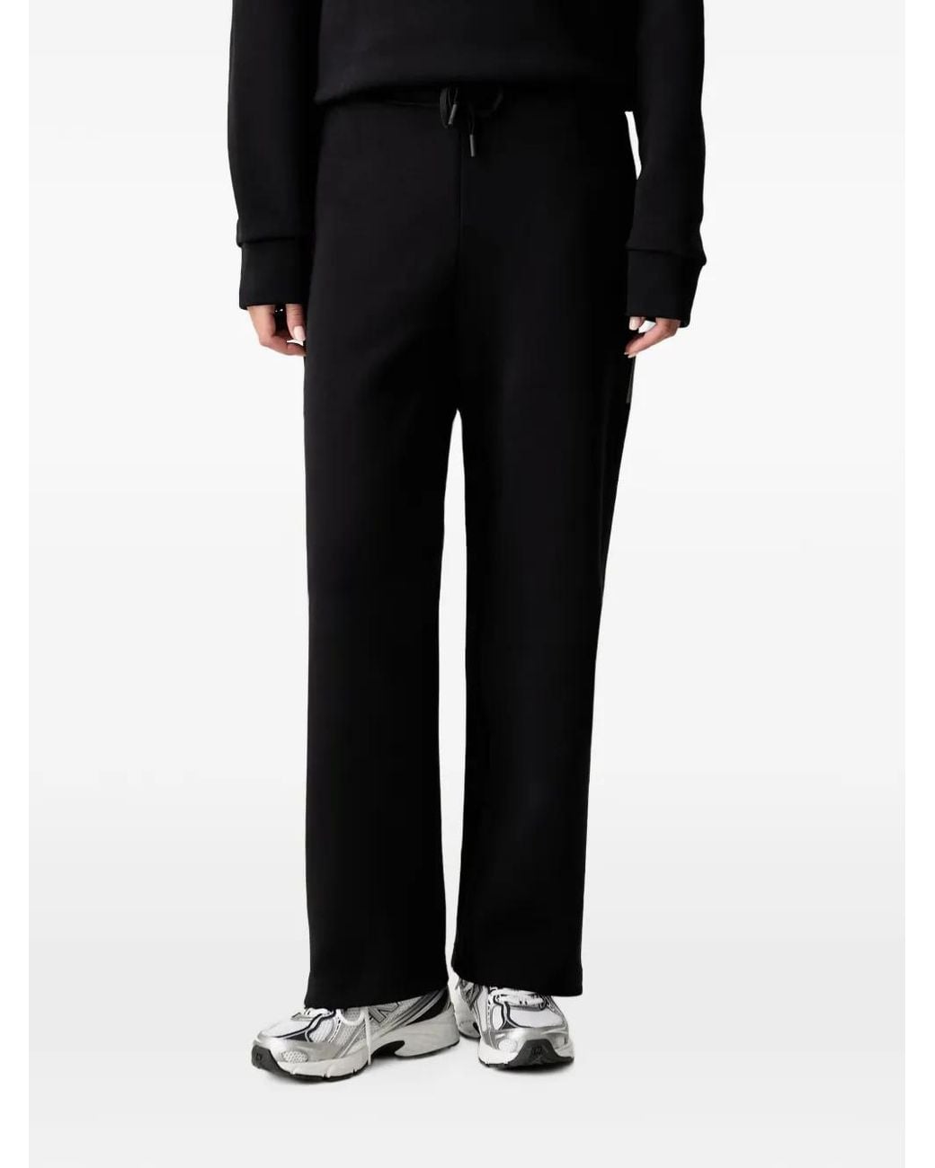 On Shoes Black Focus Tech Drawstring Wide-Leg Track Pants