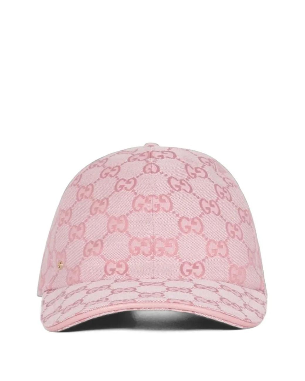 Gucci Pink Gg Canvas Baseball Hat