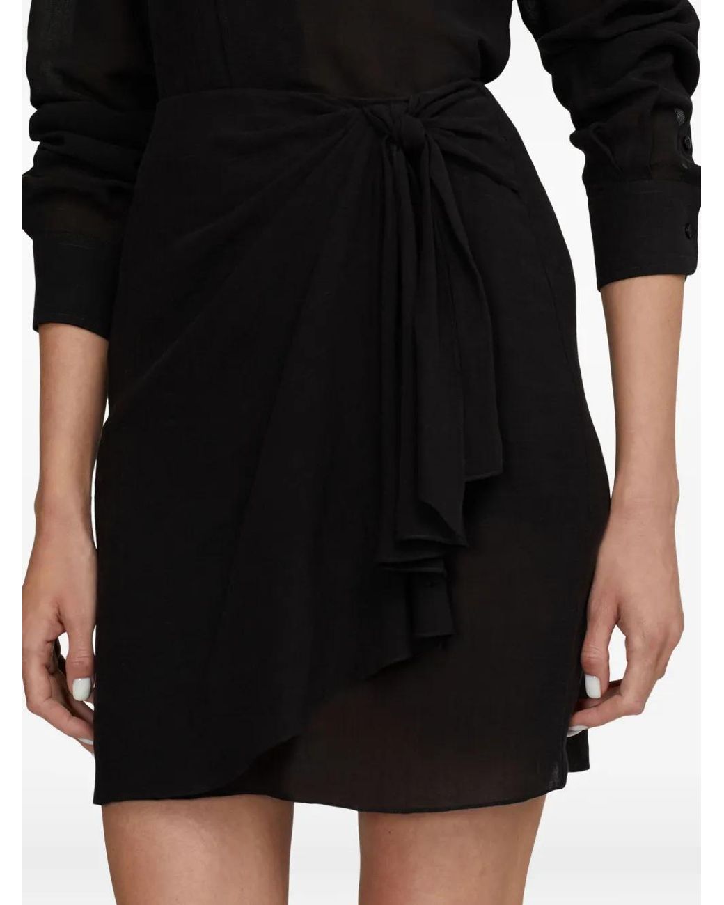 Ralph Lauren Black Tie Detail Skirt