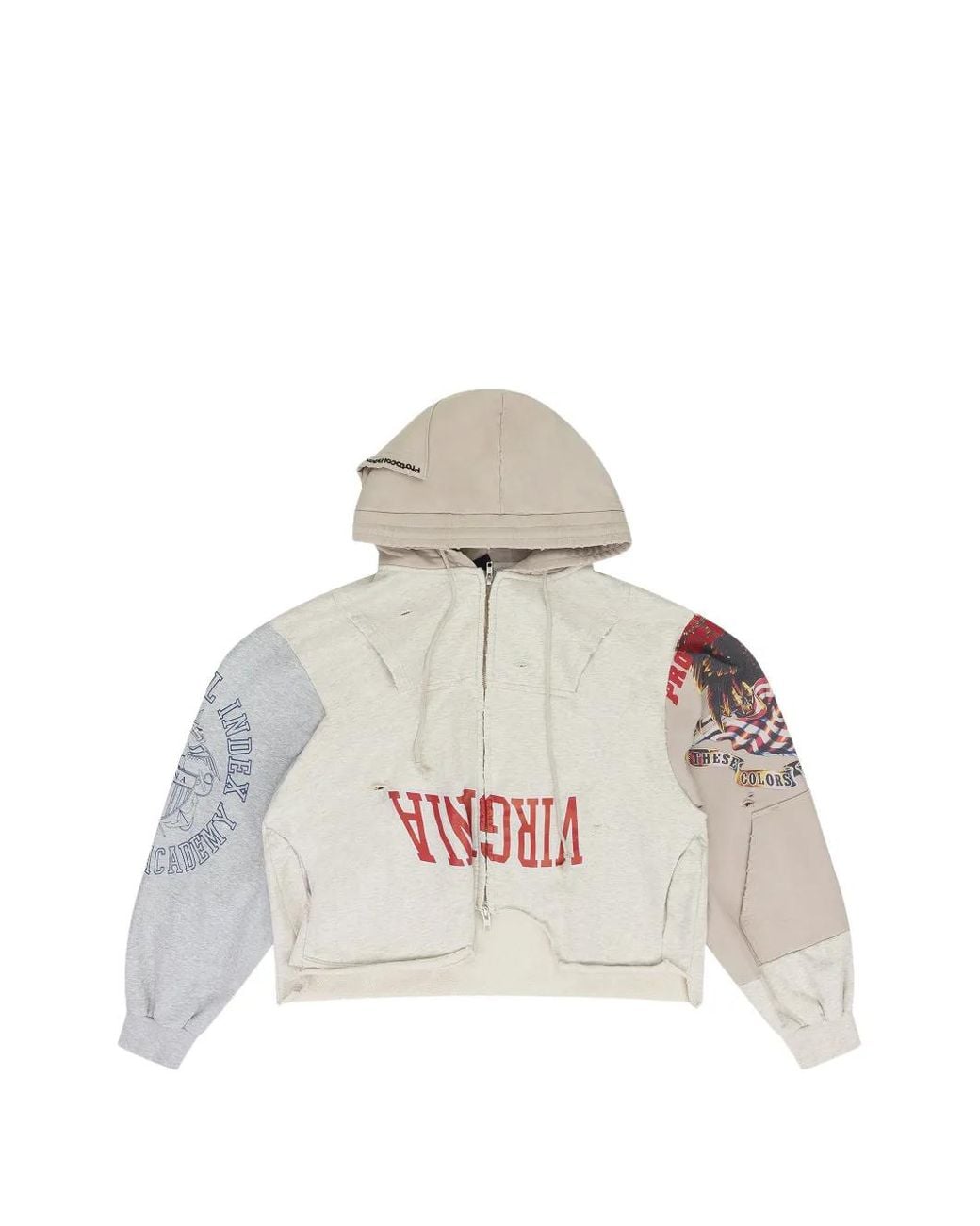 Protocol Index Hoodie Met Patchwork in het White voor heren