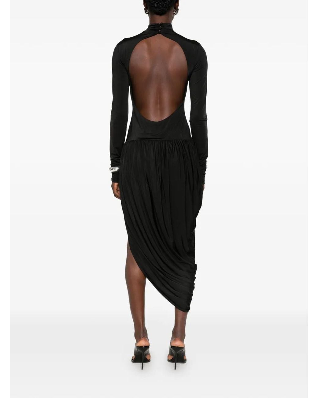 ANDAMANE Black Vesna Asymmetric Dress