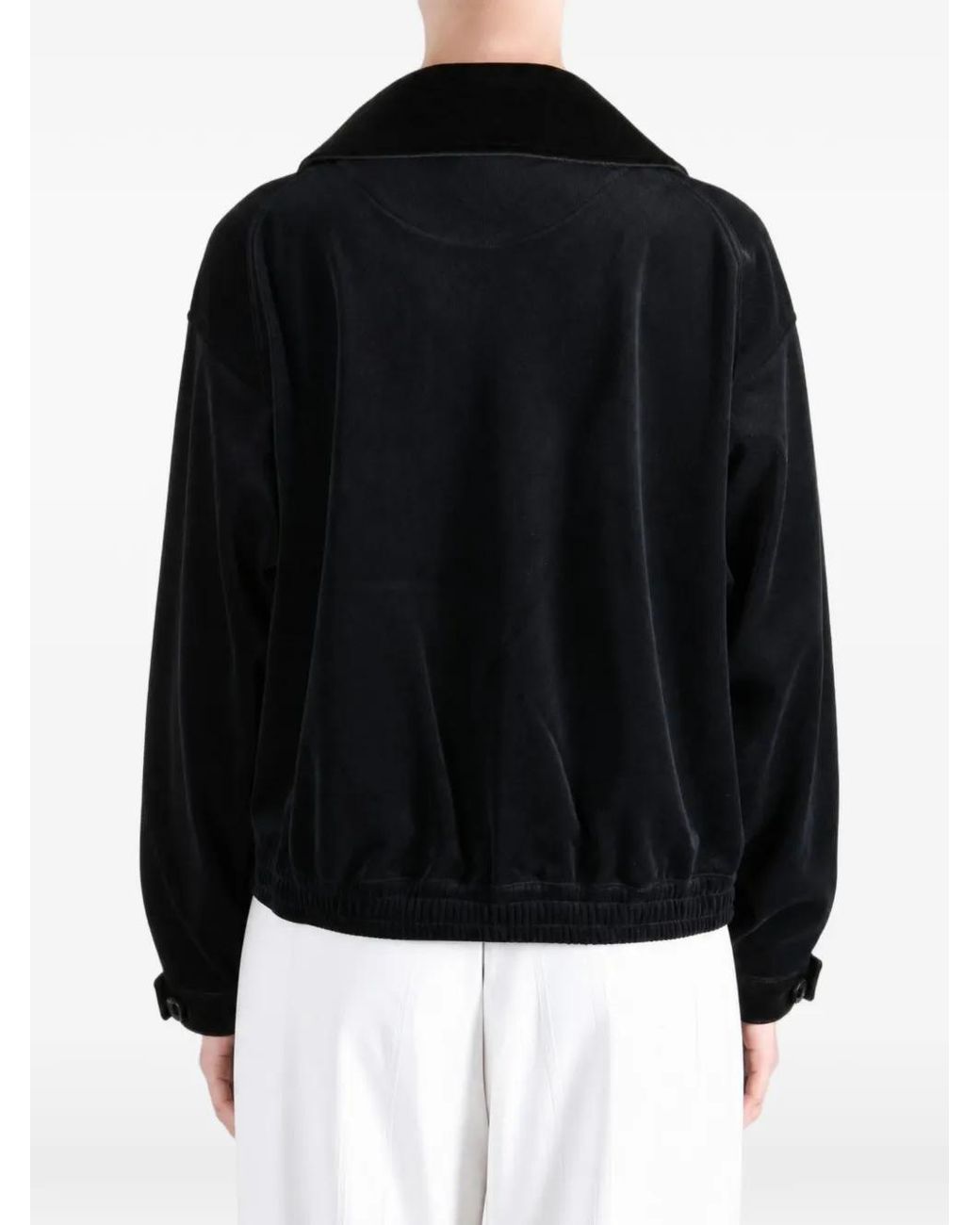 Y-3 Black Velvet Cargo Jacket