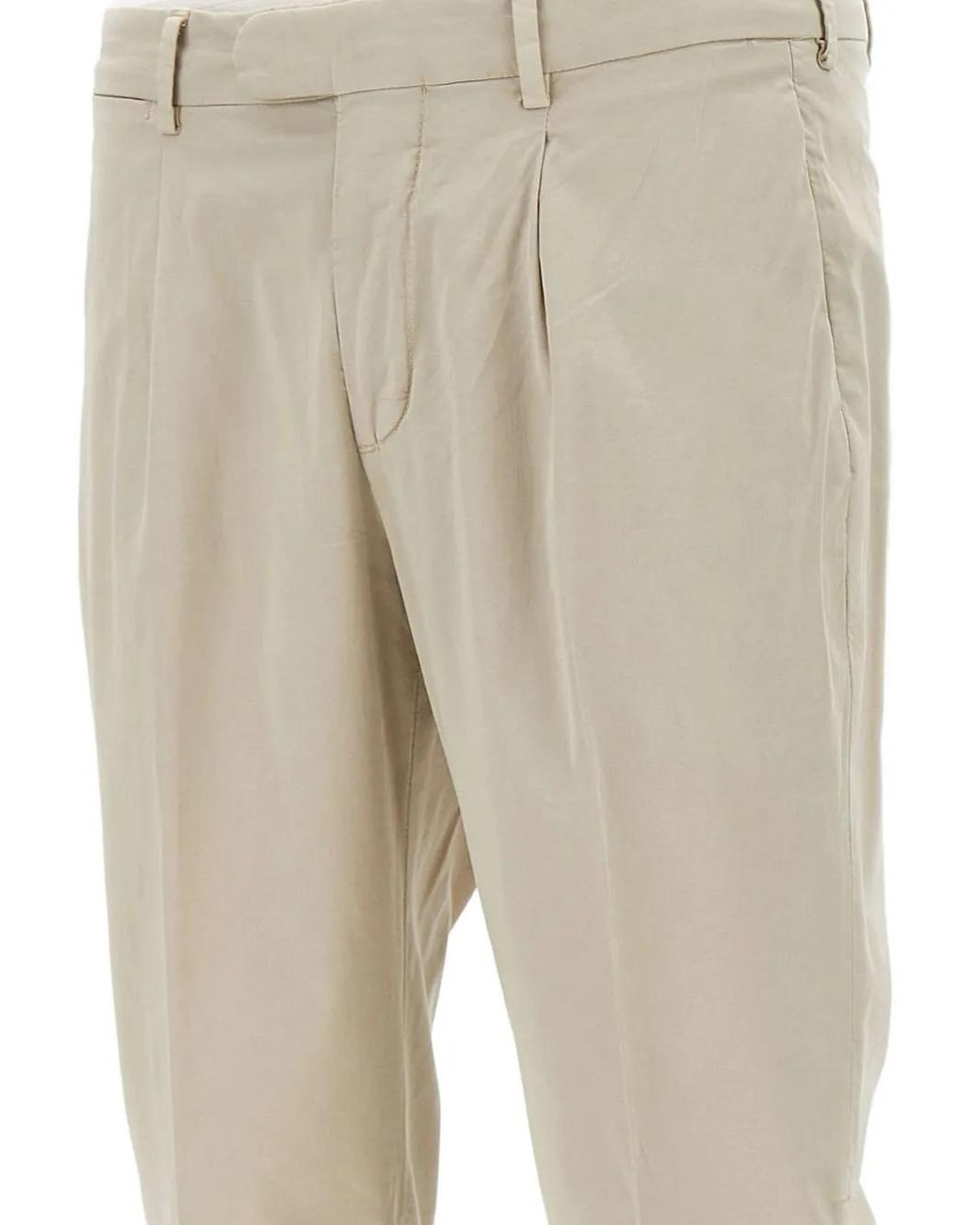 Devore Natural Silk-Blend Trousers for men