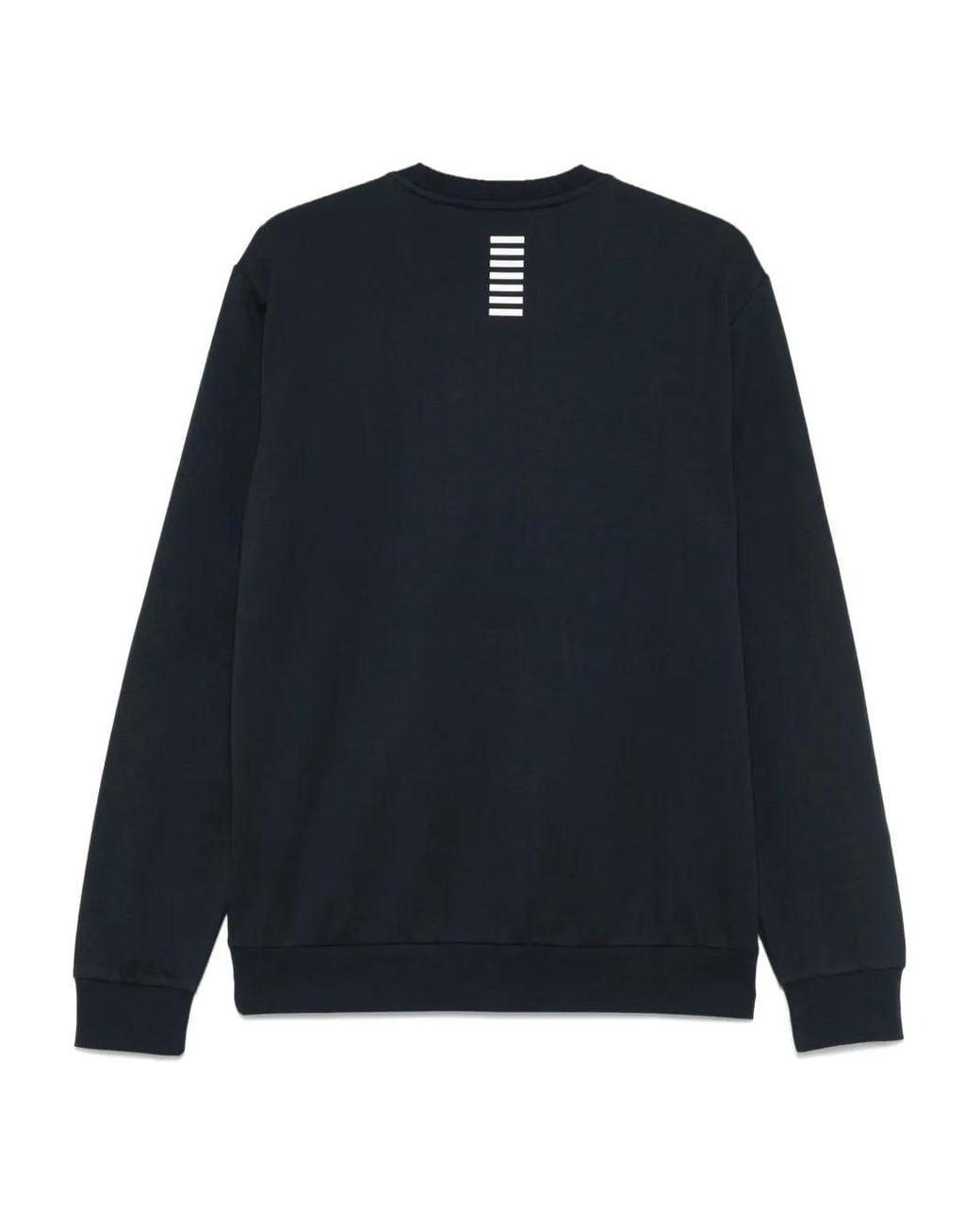 EA7 Blue Regular Logo Sweatshirt for men