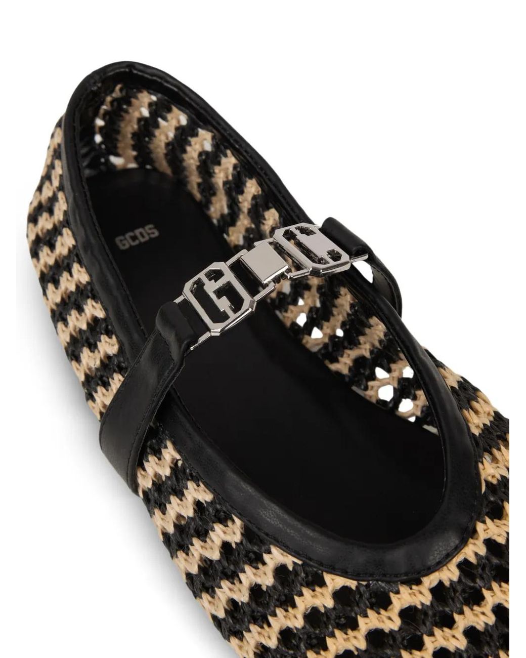 Gcds White Woven Ballet Flats