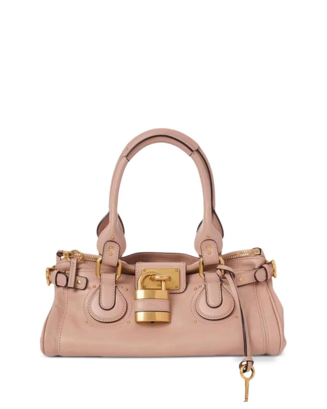 Chloé Pink Paddington Leather Tote Bag