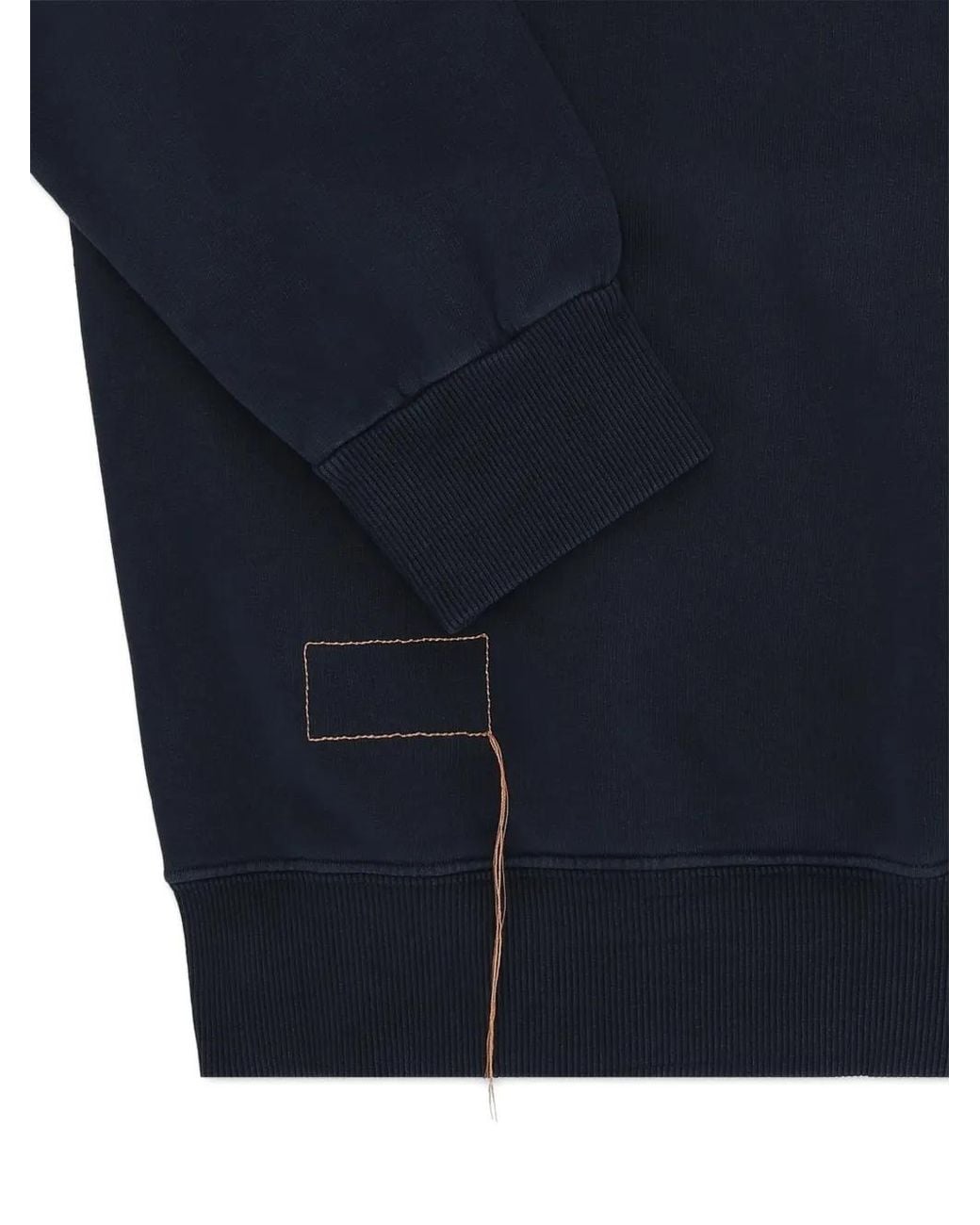Fortela Blue Raglan-Sleeve Crew-Neck Sweatshirt for men