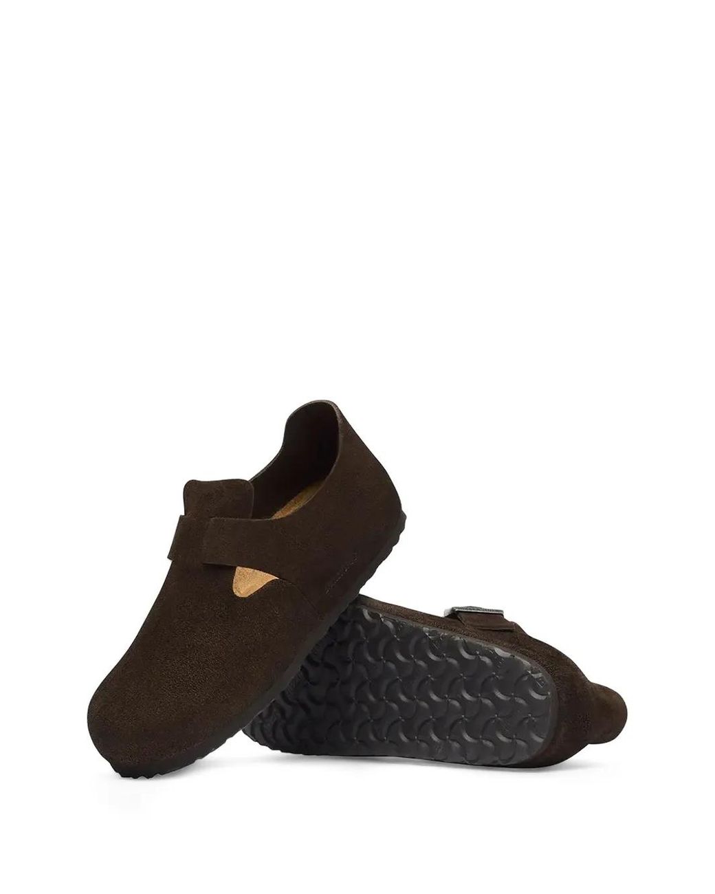 Birkenstock Brown London Buckle-Fastening Shoes