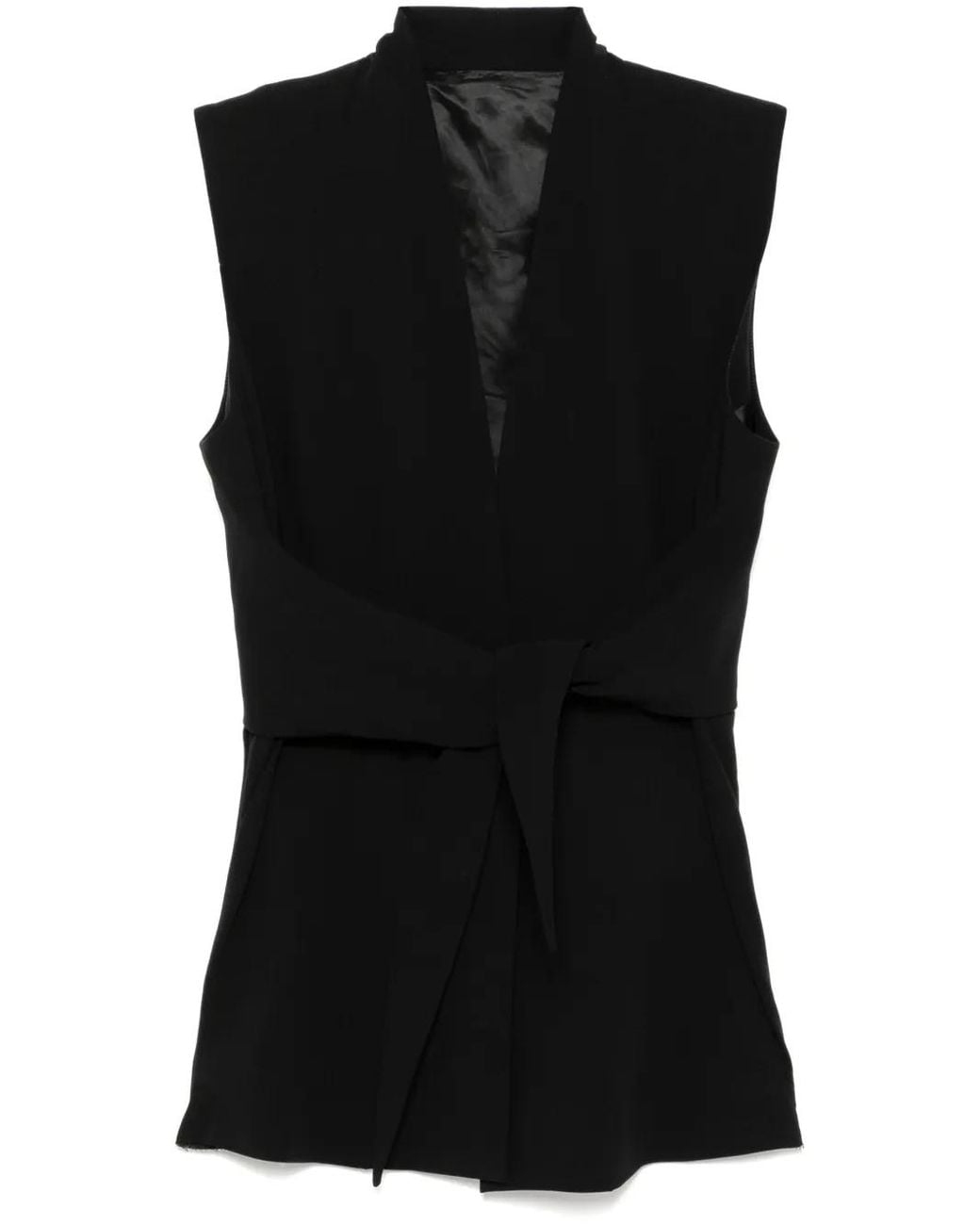 Chaleco Strutter Rick Owens de color Black