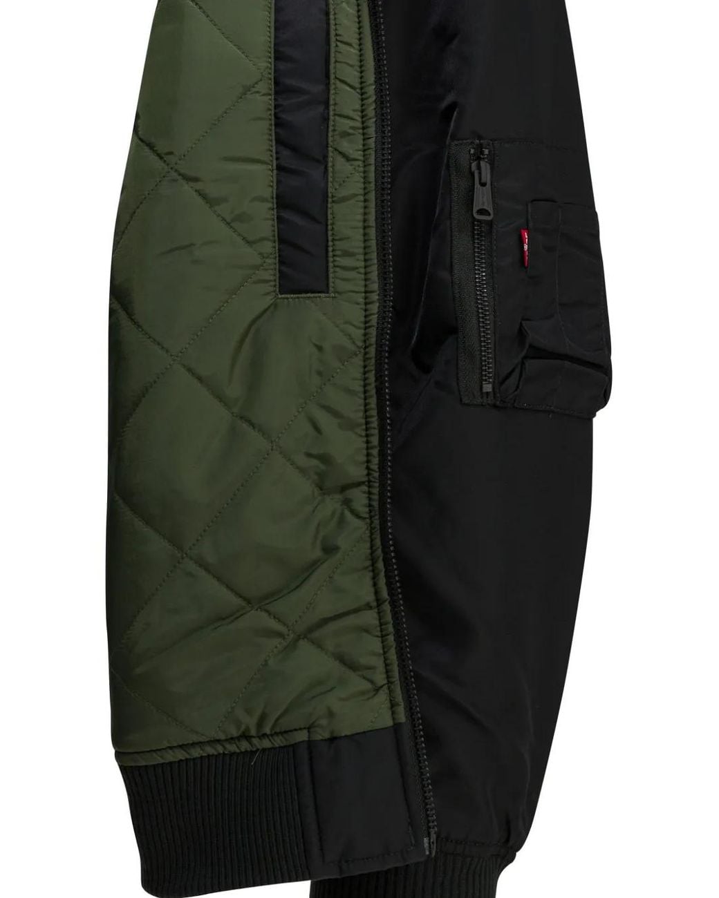 Levi's Black Ma-1 Zip-Up Bomber Jacket for men