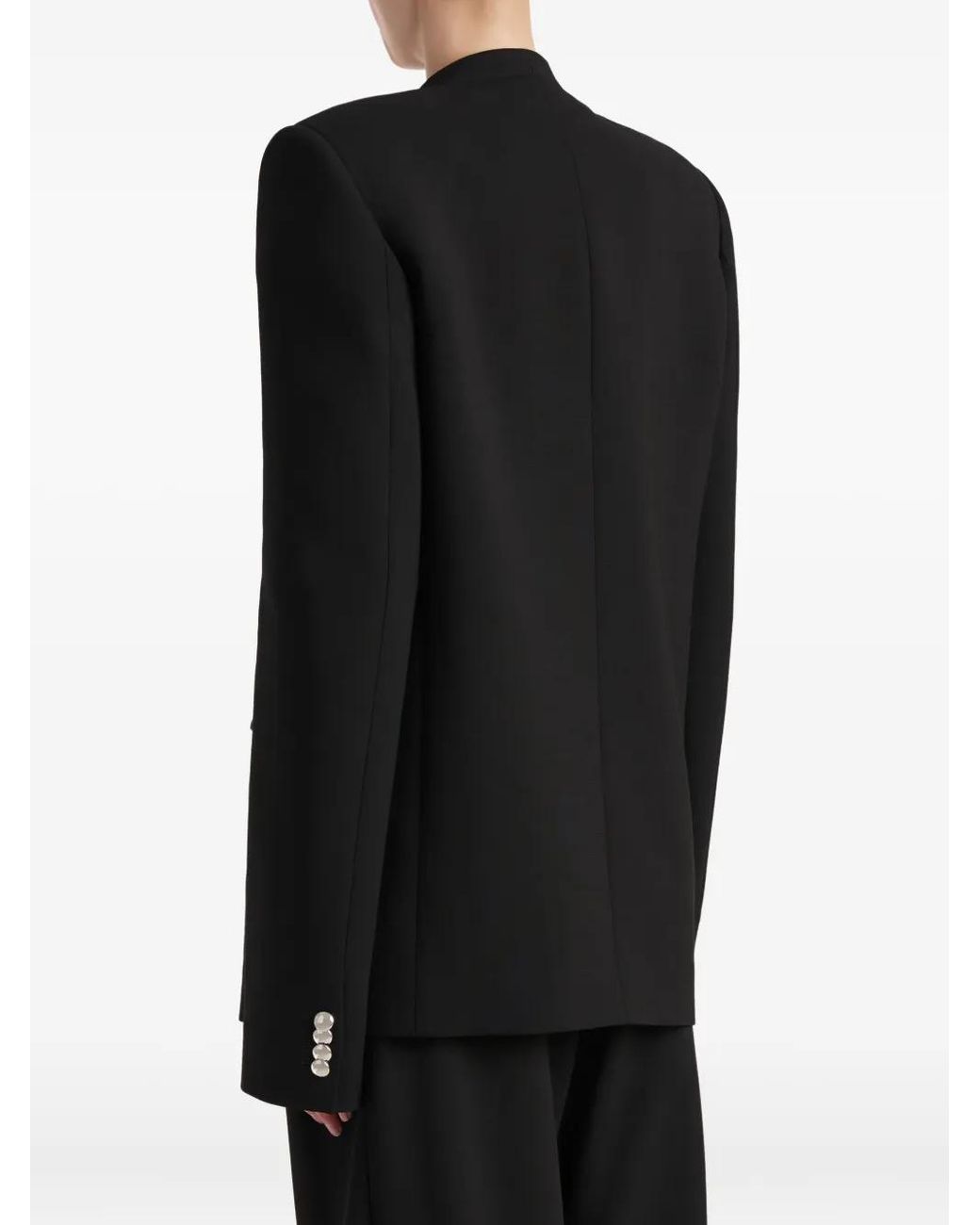 Khaite Black Button Jacket