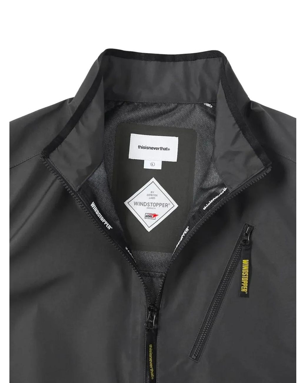 Thisisneverthat Black Windstopper Active Tour Jacket for men