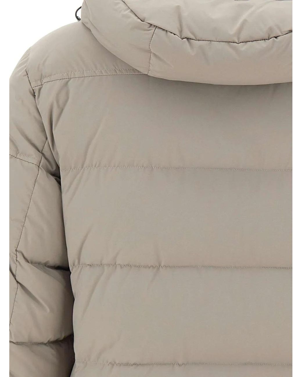 Moorer Gray Pocket-Sleeve Padded Jacket for men